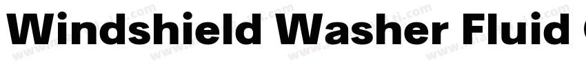 Windshield Washer Fluid Concentrate字体转换